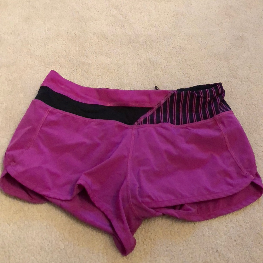 Purple lulu lemon shorts